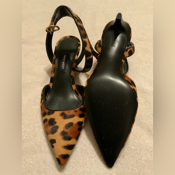 SALE! - Nine West Leopard Print - Low Heel - Picture 3 of 7